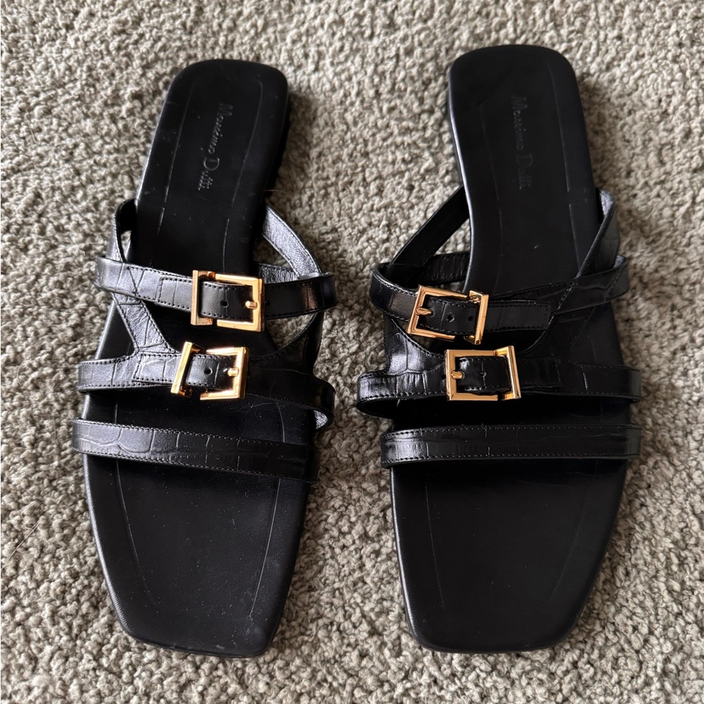 Massimo Dutti Leather Sandals View 4